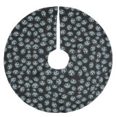 White Pumpkins Halloween ブラッシュドポリエステルツリースカート (正面)