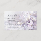 White Purple Calla Flower Logo 名刺 (裏面)