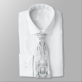 White Python Snake Skin Print Neck Tie ネクタイ (タイ)