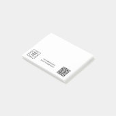 White QR | Minimalist Business Logo Design ポストイット (アングル)