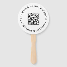 White QR | Minimalist Clean Round Design