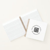 White QR | Modern Minimal Business Design ノートブック (内部)