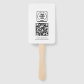 White QR | Professional Business Logo Design ハンドファン (裏面)