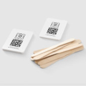 White QR | Professional Business Logo Design ハンドファン (組立なし)