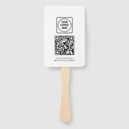 White QR | Professional Business Logo Design ハンドファン