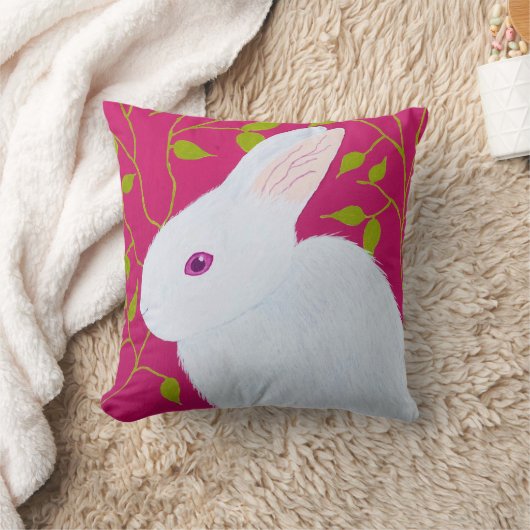 white rabbit クッション (ブランケット)