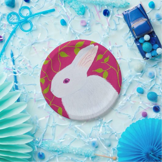 white rabbit ペーパープレート (パーティー)