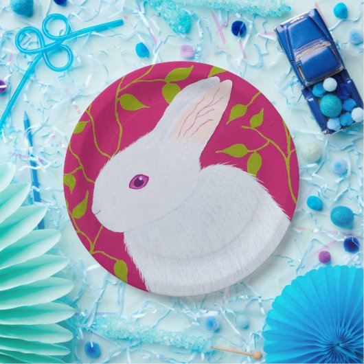 white rabbit ペーパープレート (パーティー)