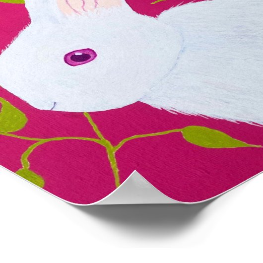 white rabbit ポスター (角)