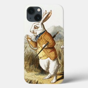White Rabbit from Alice In Wonderland Vintage Art iPhone 13ケース