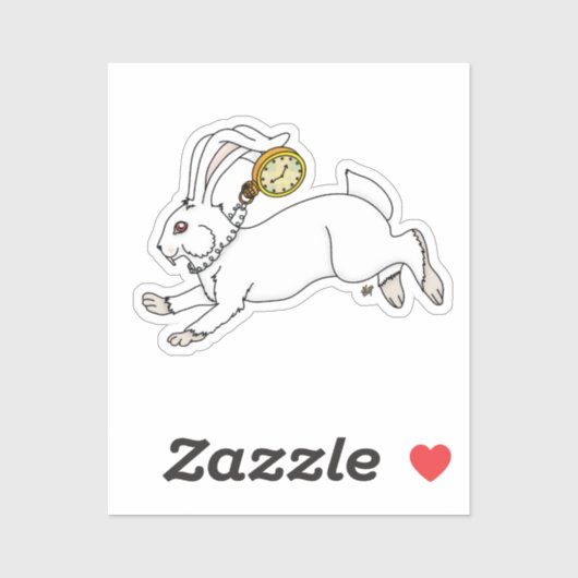 White Rabbit Mad Hatter Screwball Graphics シール (シート)