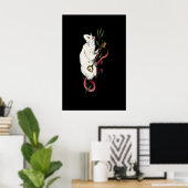 White Rat Illustration Gothic - Giclee Print from ポスター (ホームオフィス)