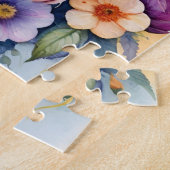 White Rat Mouse Family Pet Portrait ジグソーパズル (側面)