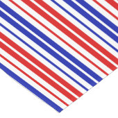 White Red Blue Stripes Pattern   ショートテーブルランナー (コーナー)