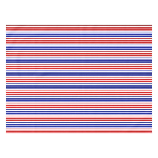 White Red Blue Stripes Pattern   テーブルクロス (正面(横))