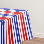 White Red Blue Stripes Pattern   テーブルクロス (インサイチュ)