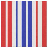 White Red Blue Stripes Pattern   ファブリック (クローズアップ)