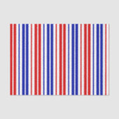 White Red Blue Stripes Pattern   薄葉紙 (正面)