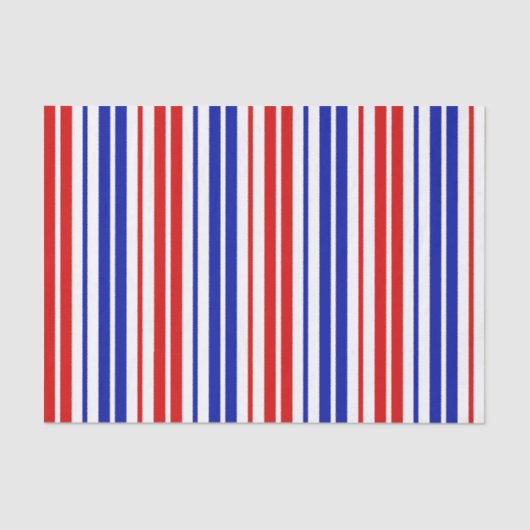 White Red Blue Stripes Pattern   薄葉紙 (正面)