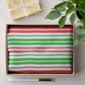 White Red Green Stripes Pattern   薄葉紙 (ギフト)