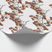 White Red Peppercorns gift wrapping paper ラッピングペーパー (角)