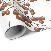 White Red Peppercorns gift wrapping paper ラッピングペーパー (ロールコーナー)