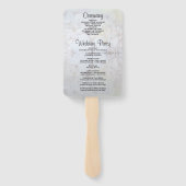 White Reflectionsの結婚Fans with Program ハンドファン (裏面)