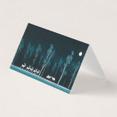 White Reindeer, Snowy Cabin, Moonlit Night (正面)