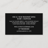 white Removal Van、Removal Company 名刺 (裏面)