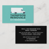 white Removal Van、Removal Company 名刺 (正面/裏面)