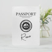 White Reno Passport日付の保存 セーブザデート (スタンド正面)