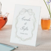 White Ribbon Baby's Breath Cards & Gifts 台座サイン (インサイチュ)