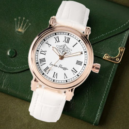 White Roman NumeralsSignature Elegant Gift 腕時計