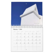White Rooftops - 2026 Twelve Month Calendar カレンダー (2月 2026)