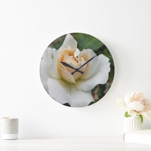 White Rose ラージ壁時計 (ホーム)