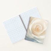 White rose abstract flower painting ノートブック (内部)