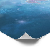 White Rose and Blue Moon Poster ポスター (角)