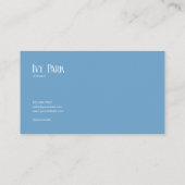 White Rose and Misty Blue Mountain Crescent Moon 名刺 (裏面)