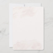  White rose Beige Boda de oro  招待状 (裏面)