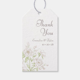 White Rose Classic Wedding ギフトタグ