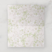 White Rose Classic Wedding プレイスカード (内部開封)