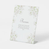 White Rose Classic Wedding Favors Sign 台座サイン (正面)