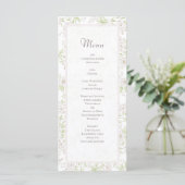 White Rose Classic Wedding Menus メニュー (スタンド正面)