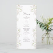White Rose Classic Wedding Menus メニュー (スタンド正面)