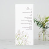 White Rose Classic Wedding Menus メニュー (スタンド正面)