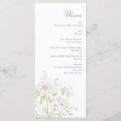 White Rose Classic Wedding Menus メニュー (正面)