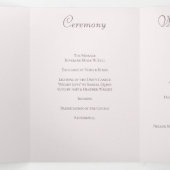 White Rose Classic Wedding Programs 三つ折りプログラム (内部中)
