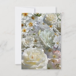 White Rose Collage  ノートカード