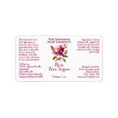 White Rose Dropper bottle label 2.375 x 1.25 ラベル (正面)