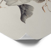 White Rose Elegant Floral Bouquet ポスター (角)